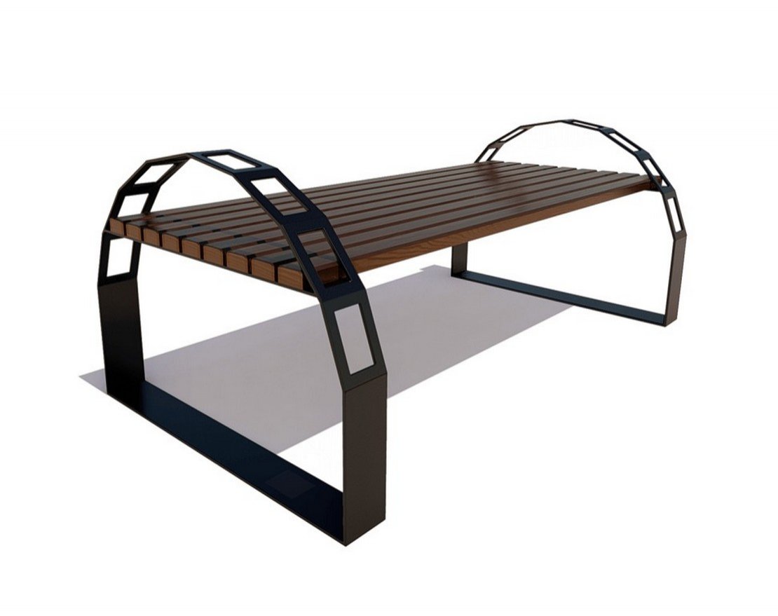 Парковая скамейка Арка, Лиственница - вид 5