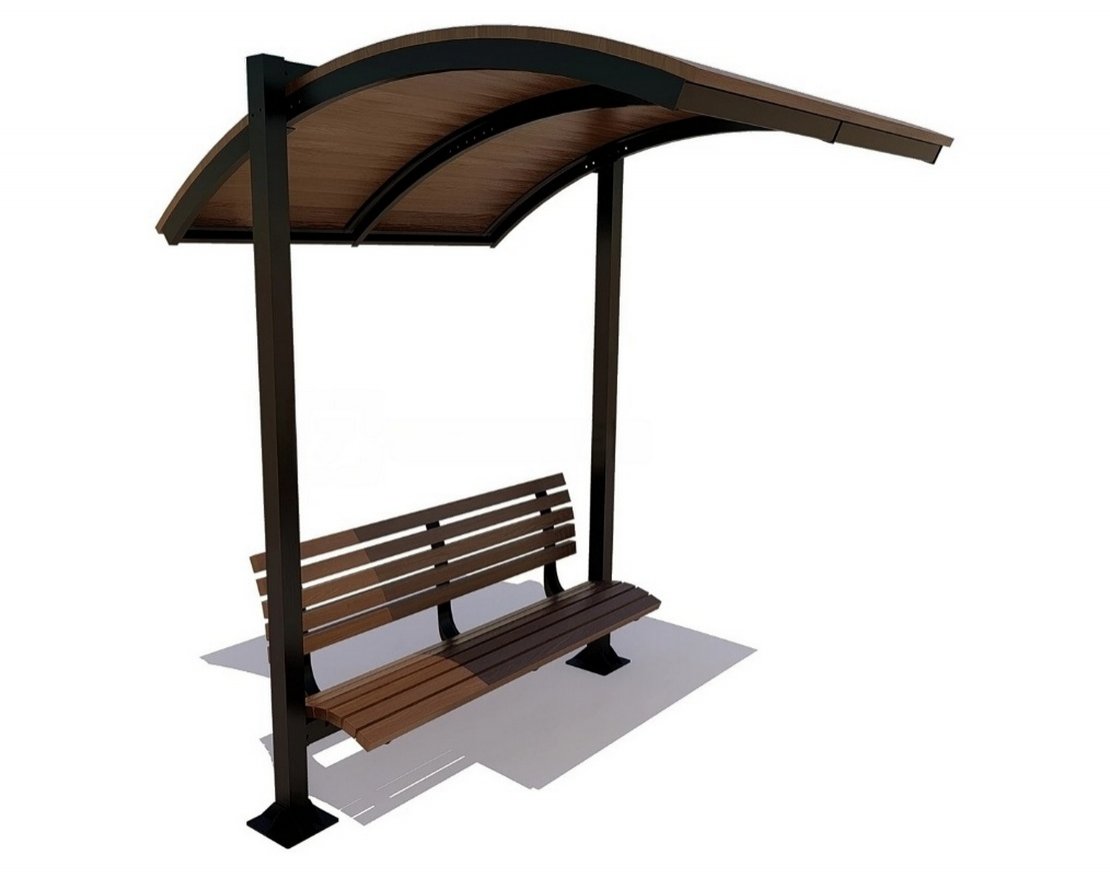 Скамейка с теневым навесом Воронеж - вид 5