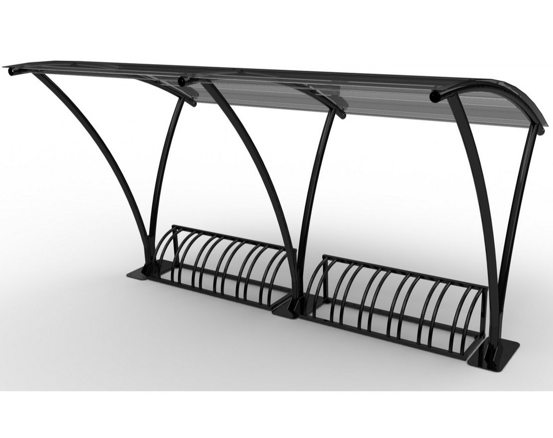 Велопарковка Мегаполис с навесом - вид 5